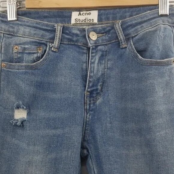 Acne Studios wash denim blue skinny jeans size 26 - Picture 7 of 16